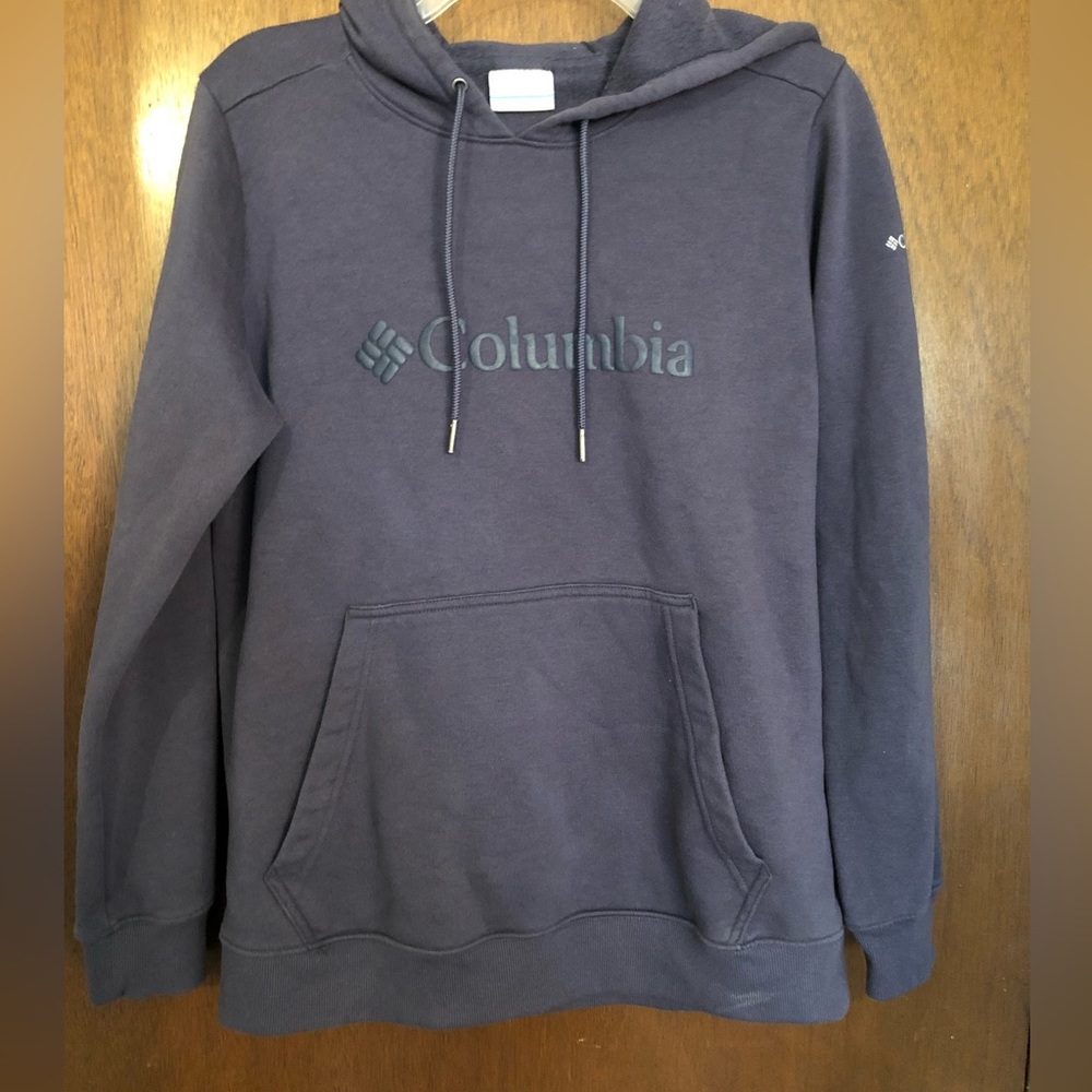 Columbia Sportswear sweatshirt with hood, size L Blue